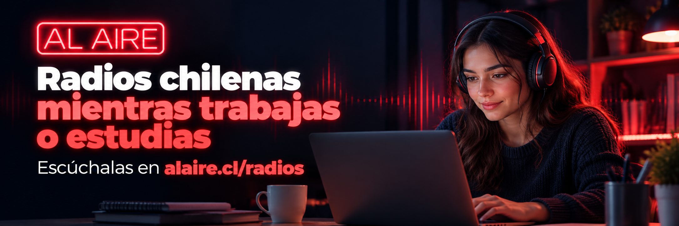 Al Aire — radios chilenas mientras trabajas o estudias. Escúchalas en alaire.cl/radios